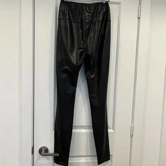 Aritzia Wilfred Free Black Daria Pant High-waisted Vegan Leather leggings, M - Picture 5 of 6